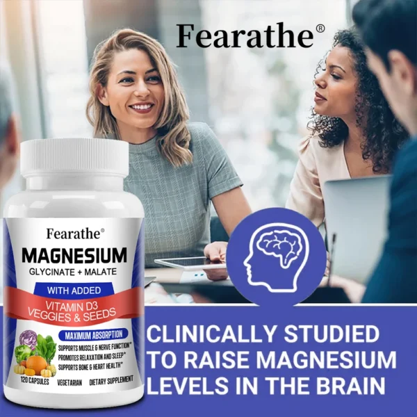 Magnesium Capsules - Magnesium Malate and Glycinate Supplement - Image 3