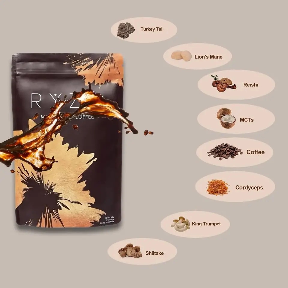 Organic Mushroom Coffee helps Digestion and Energy - 1 Pack - Image 4