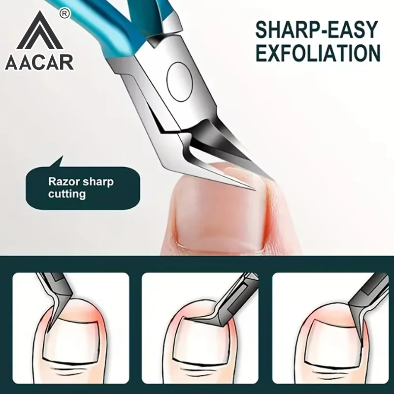Toenail Clippers For Thick Ingrown 1Pcs Opening Non-Slip - Image 2