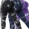 3pcs High-Waisted Women Leggings |Ultra Comfortable - BlackNavyPurple, S